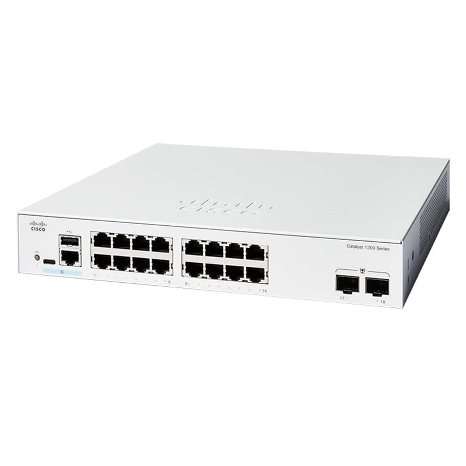 Cisco Catalyst C1200-16T-2G Switch Layer 3, 16x RJ45 1G, 2x SFP 1G