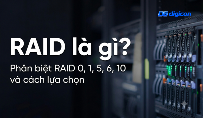 RAID là gì? Phân biệt RAID 0, 1, 5, 6, 10 và cách lựa chọn