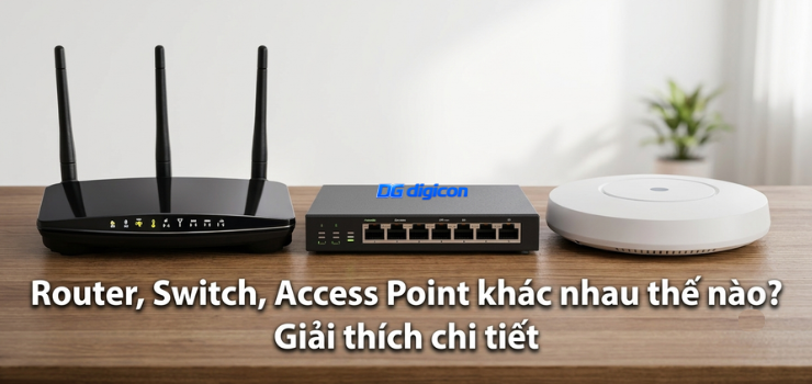 Router, Switch, Access Point Khác Nhau Thế Nào? Giải Thích Chi Tiết