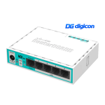 Router MikroTik RB750r2 (hEX lite) 5x Ethernet 10/100, chịu tải 50-60 user