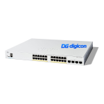 Switch Cisco C1200-24P-4G 24x LAN 1G PoE+ (195W), 4x SFP 1G